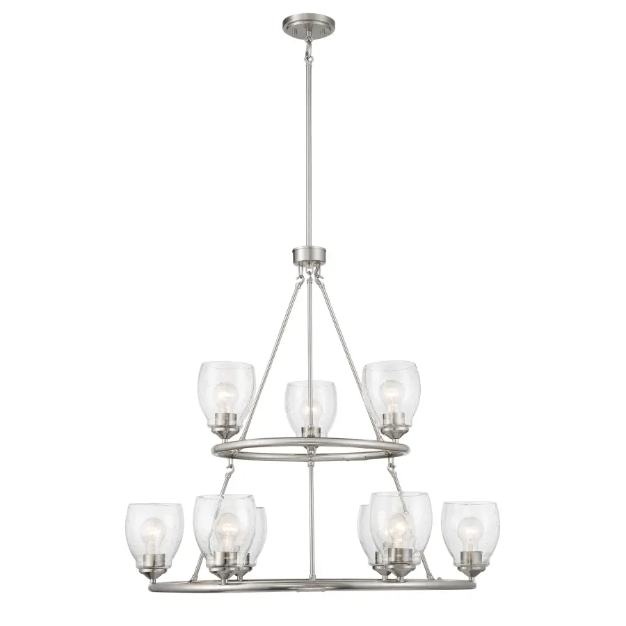 Winsley 9-Light Chandelier in Brushed Nickel - Image 2