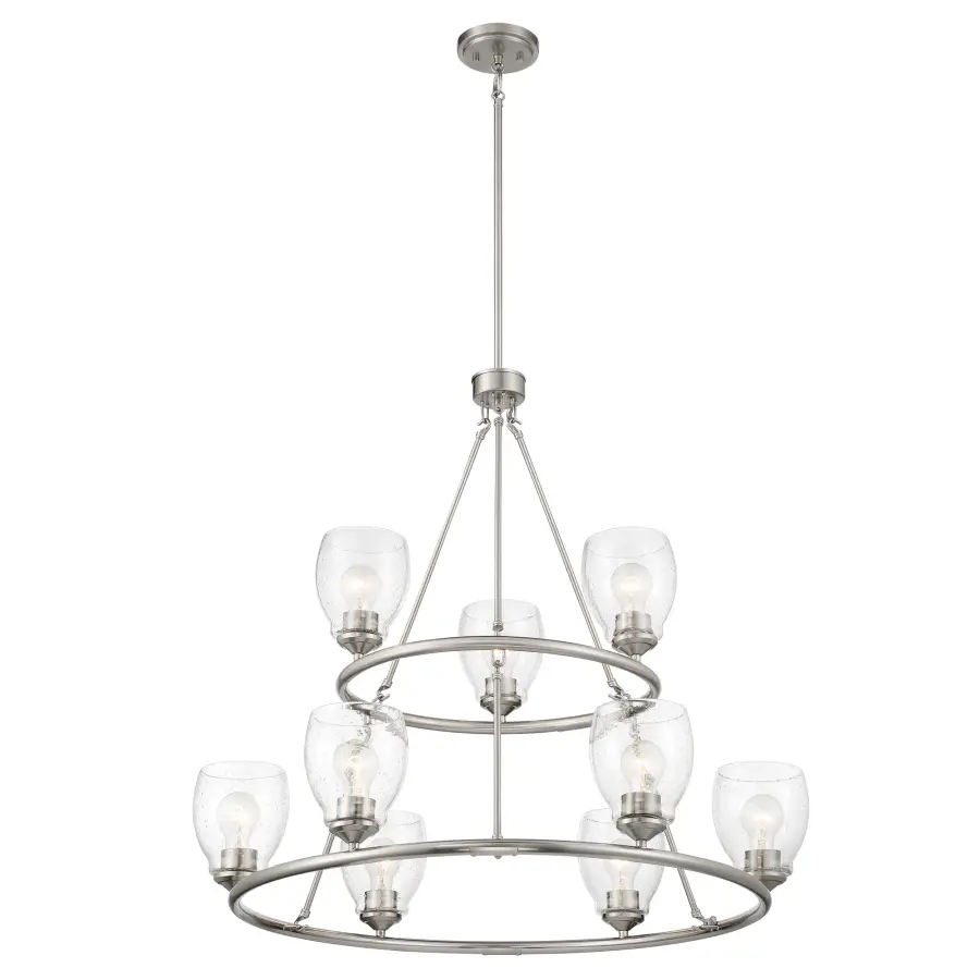 Winsley 9-Light Chandelier in Brushed Nickel - Image 3