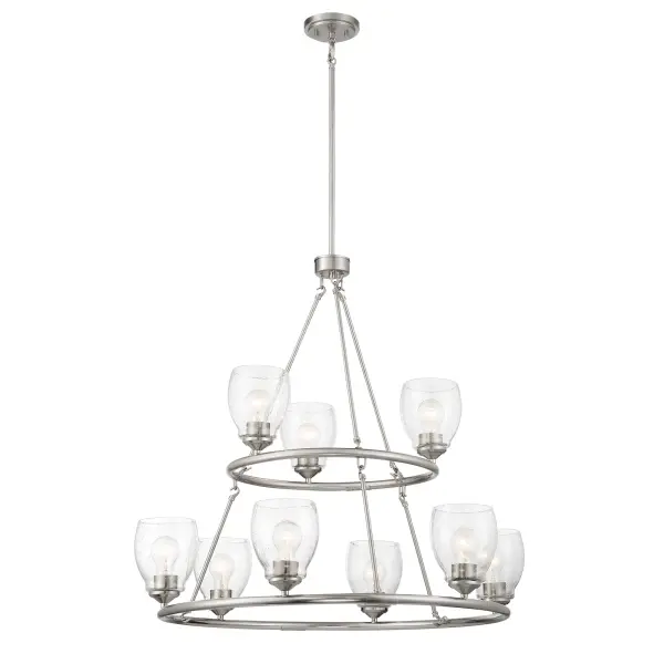 Winsley 9-Light Chandelier in Brushed Nickel - Image 5