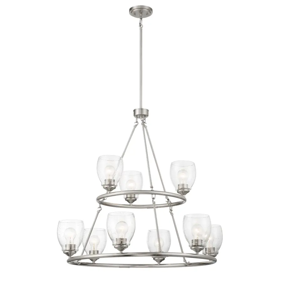 Winsley 9-Light Chandelier in Brushed Nickel - Image 5