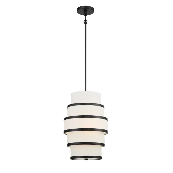 Cascade 3-Light Pendant in Coal Black - Image 1