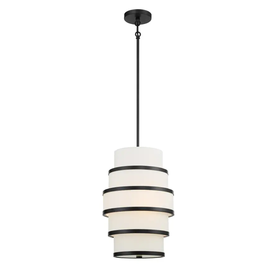 Cascade 3-Light Pendant in Coal Black - Image 1