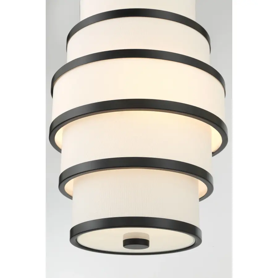 Cascade 3-Light Pendant in Coal Black - Image 2