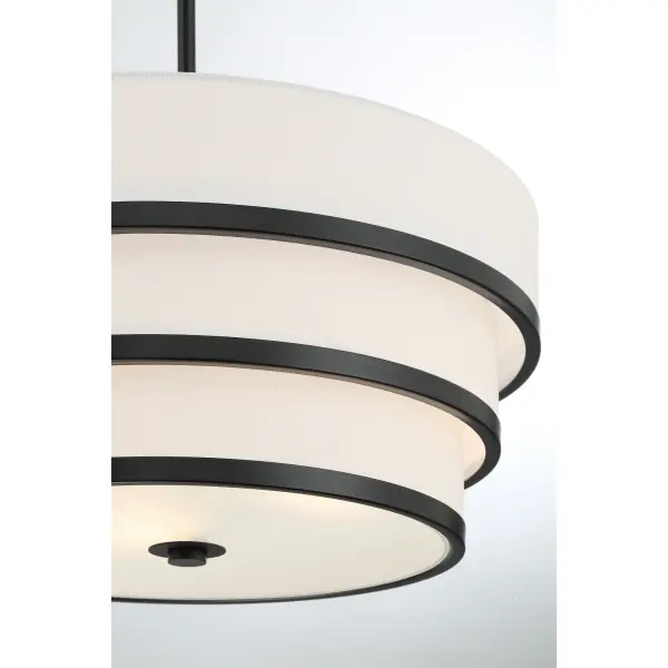 Cascade 3-Light Pendant in Coal Black - Image 2