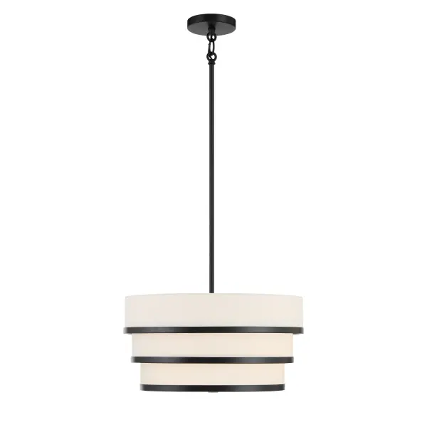 Cascade 3-Light Pendant in Coal Black - Image 4