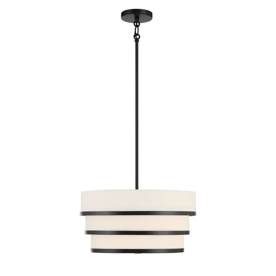 Cascade 3-Light Pendant in Coal Black - Image 4