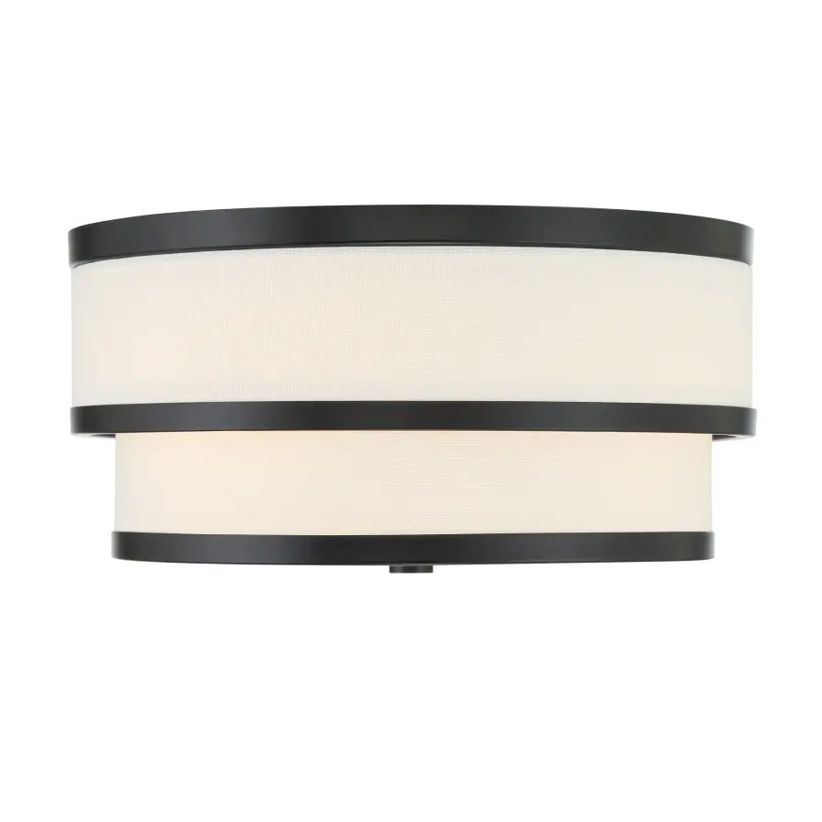Cascade 3-Light Flush Mount in Coal Black - Image 2