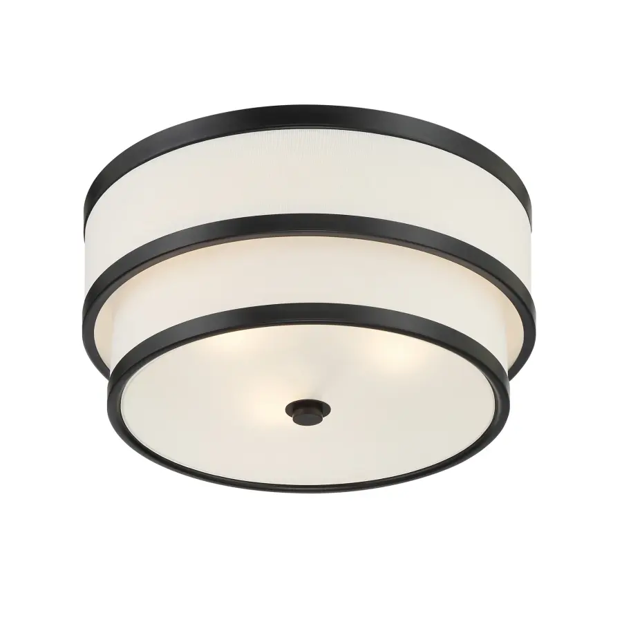 Cascade 3-Light Flush Mount in Coal Black - Image 3