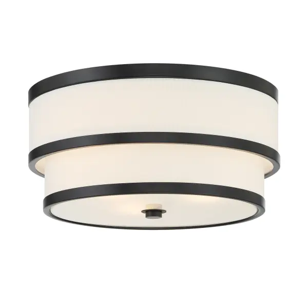 Cascade 3-Light Flush Mount in Coal Black - Image 4