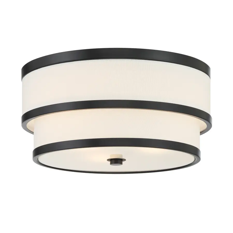 Cascade 3-Light Flush Mount in Coal Black - Image 4