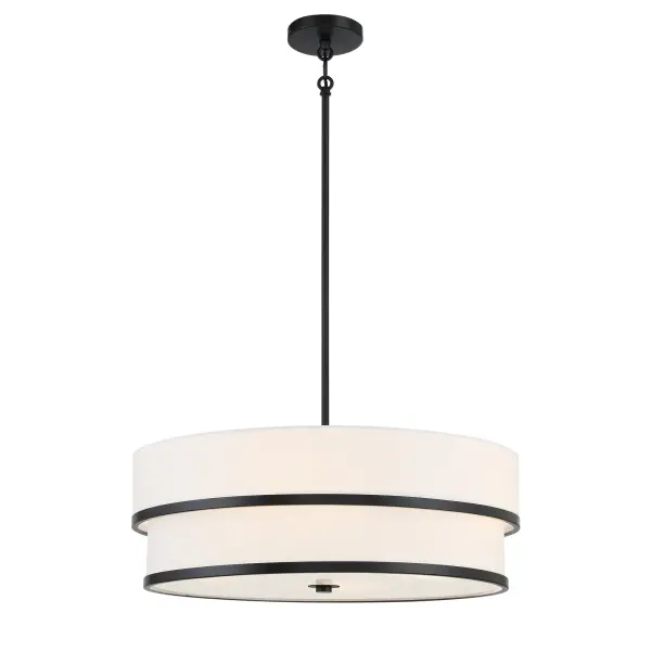 Cascade 4-Light Pendant in Coal Black - Image 1