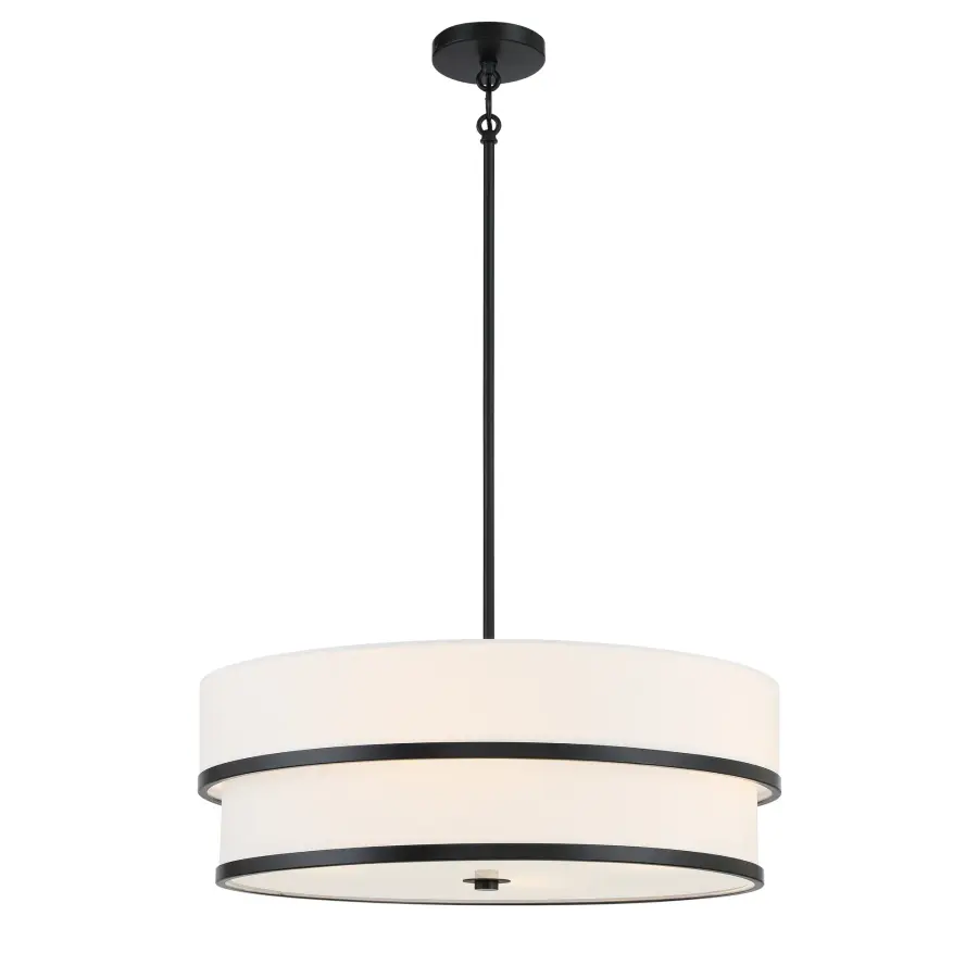 Cascade 4-Light Pendant in Coal Black - Image 1