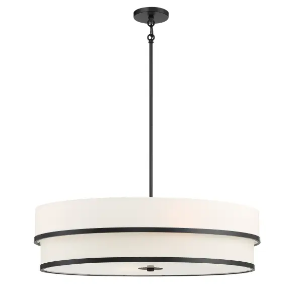 Cascade 4-Light Linear Pendant in Coal Black - Image 1