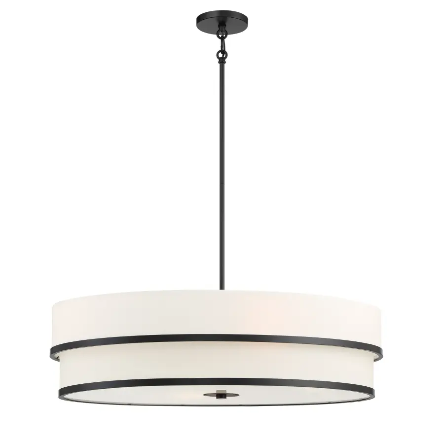 Cascade 4-Light Linear Pendant in Coal Black - Image 1