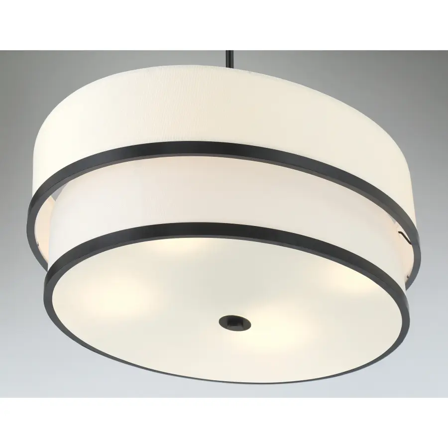 Cascade 4-Light Linear Pendant in Coal Black - Image 2