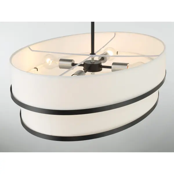 Cascade 4-Light Linear Pendant in Coal Black - Image 3
