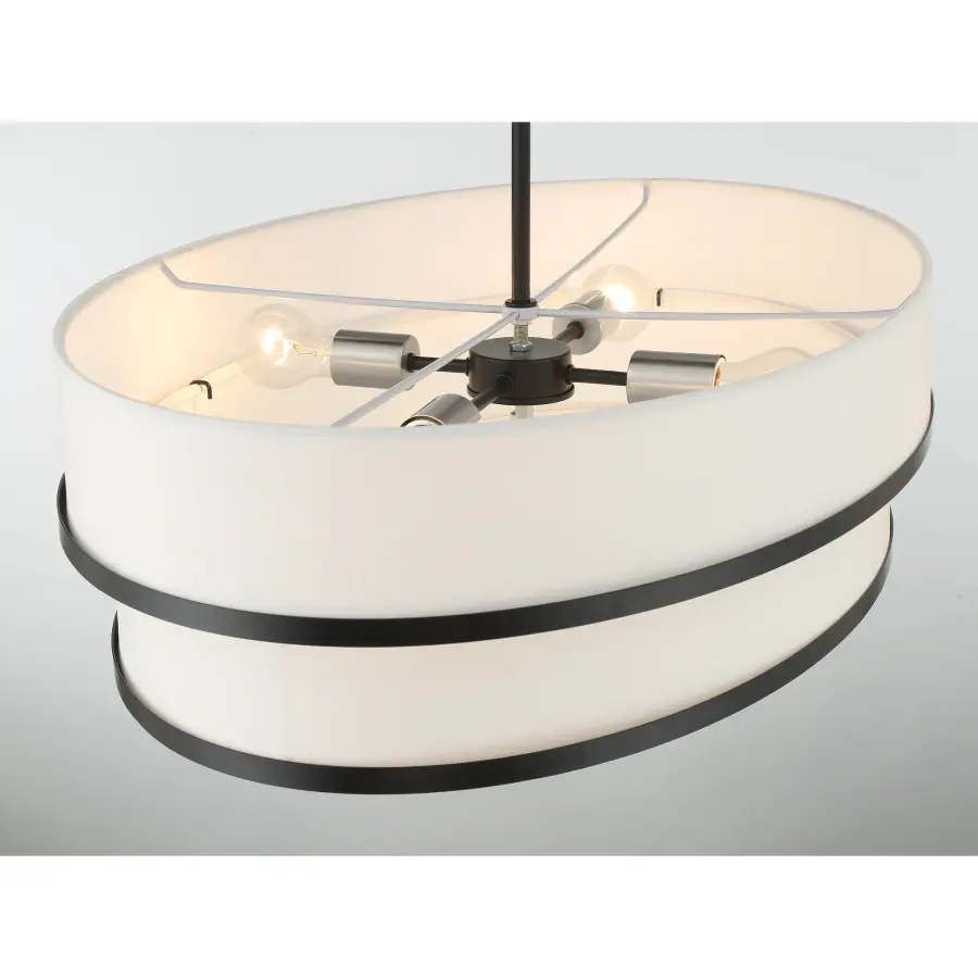 Cascade 4-Light Linear Pendant in Coal Black - Image 3