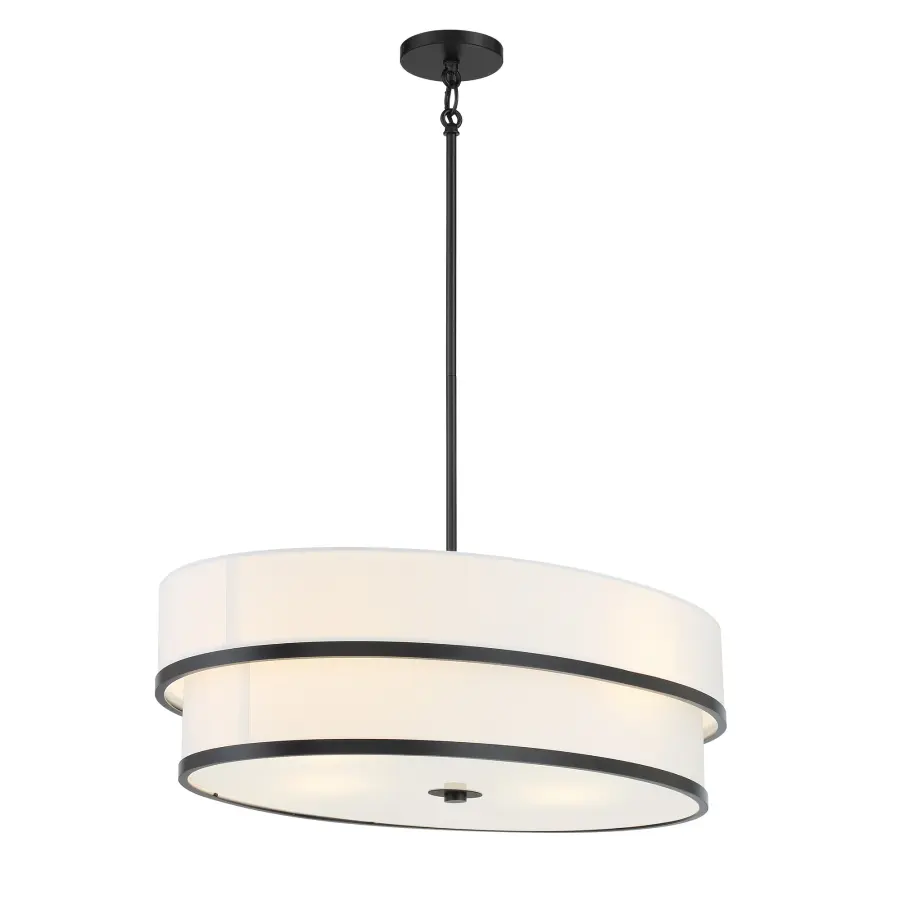 Cascade 4-Light Linear Pendant in Coal Black - Image 4