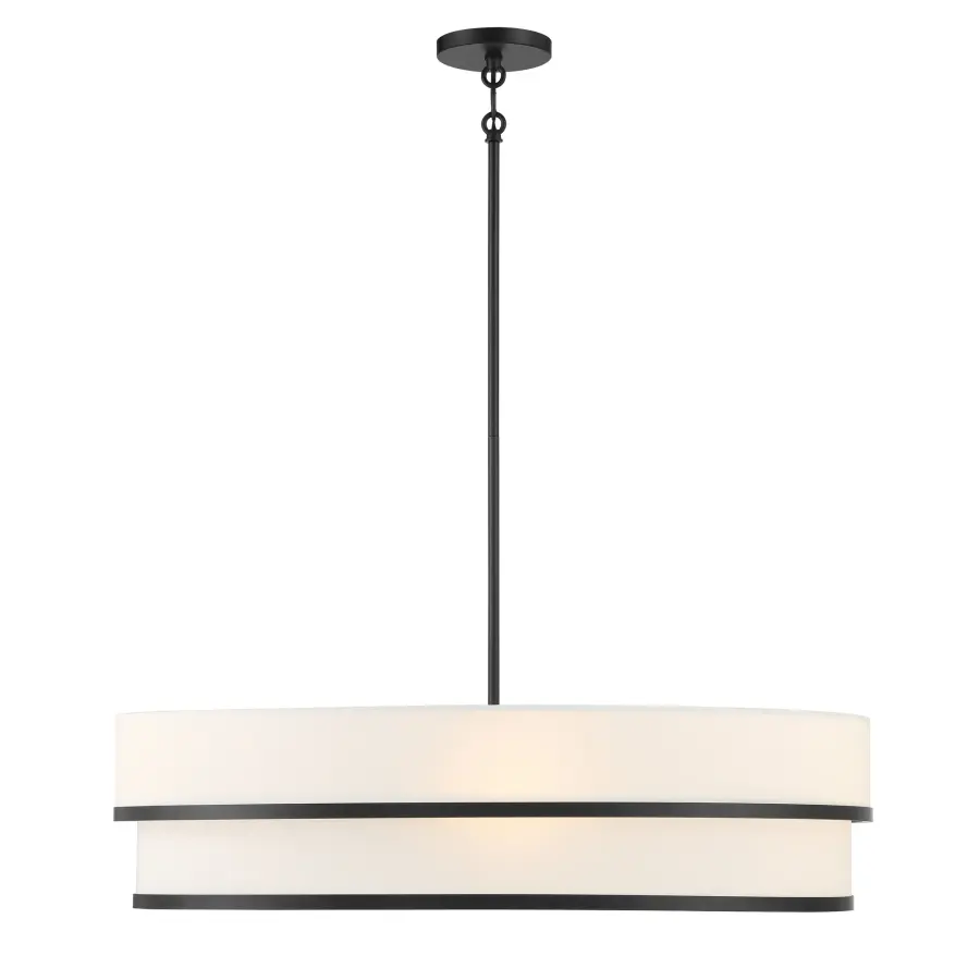 Cascade 4-Light Linear Pendant in Coal Black - Image 7