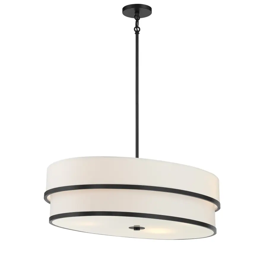 Cascade 4-Light Linear Pendant in Coal Black - Image 3
