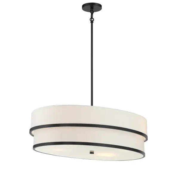 Cascade 4-Light Linear Pendant in Coal Black - Image 4