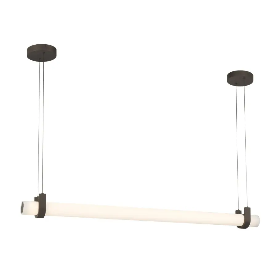 Sorelle 58" LED Linear Chandelier in Dark Bronze - Image 1