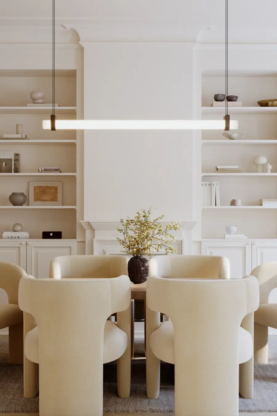 Sorelle 58" LED Linear Chandelier in Dark Bronze - Image 3