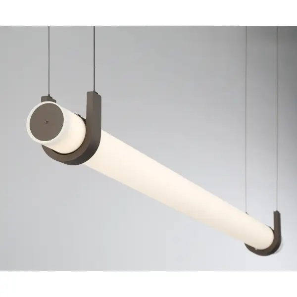 Sorelle 58" LED Linear Chandelier in Dark Bronze - Image 7