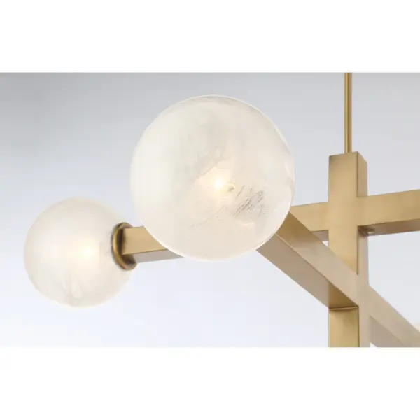 Narra 47" 5-Light Linear Chandelier in Legacy Brass - Image 6
