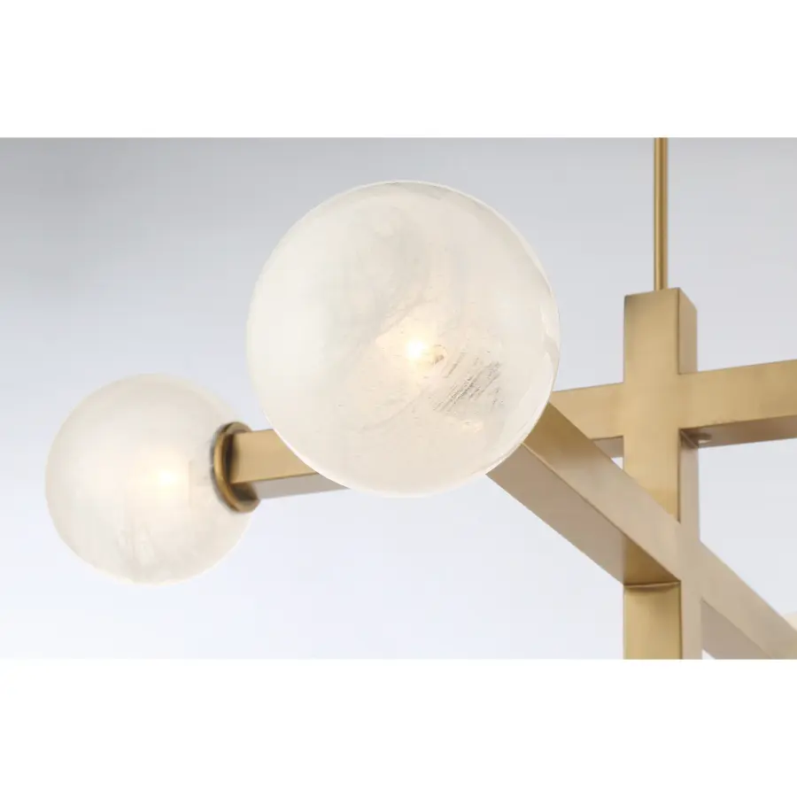 Narra 47" 5-Light Linear Chandelier in Legacy Brass - Image 6