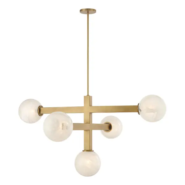 Narra 47" 5-Light Linear Chandelier in Legacy Brass - Image 10