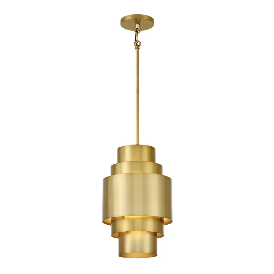 SpyGlass Terrace 1-Light Pendant in Soft Brass - Image 4