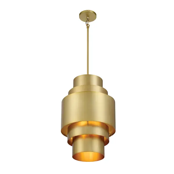 SpyGlass Terrace 3-Light Pendant in Soft Brass - Image 3