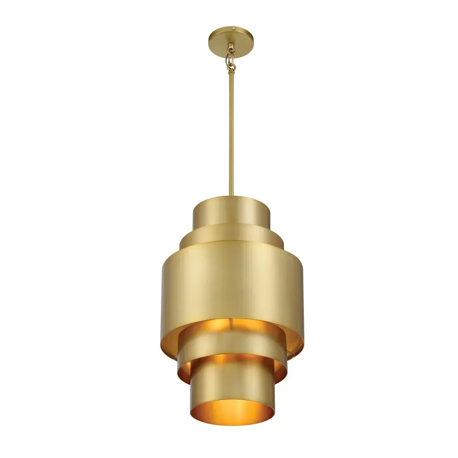 SpyGlass Terrace 3-Light Pendant in Soft Brass - Image 3