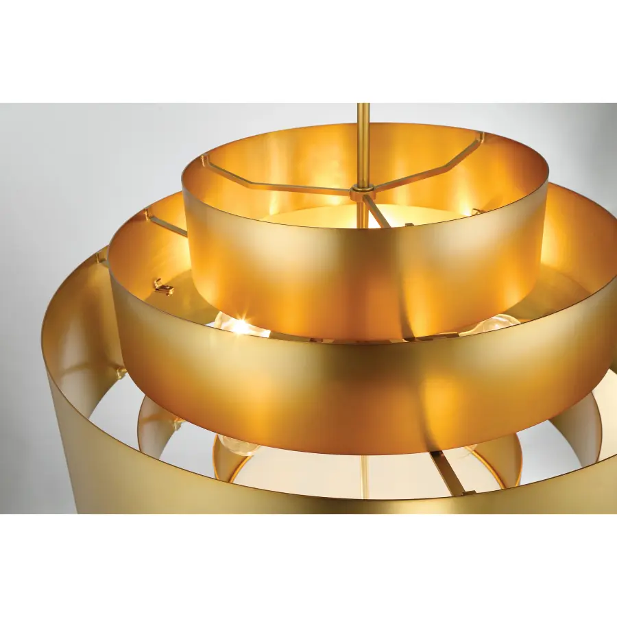 SpyGlass Terrace 5-Light Pendant in Soft Brass - Image 2
