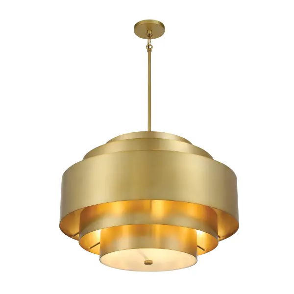 SpyGlass Terrace 5-Light Pendant in Soft Brass - Image 3