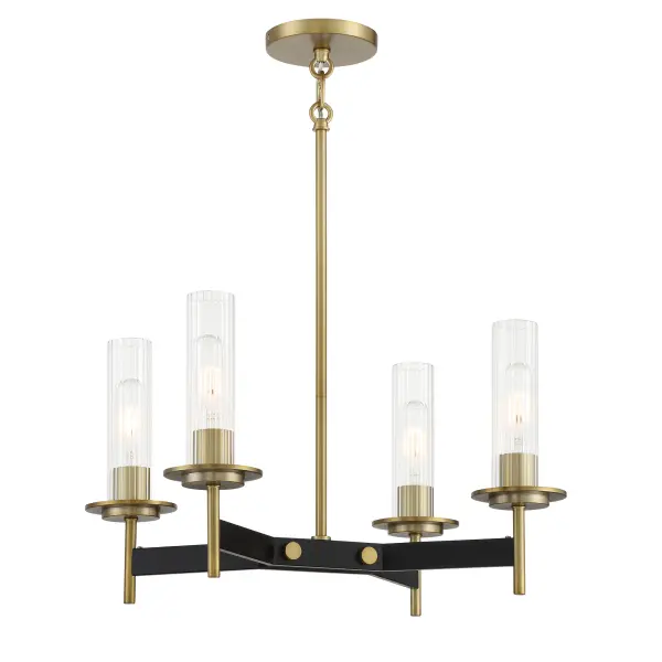 Compact Traditional Chandelier with Vintage Industrial Charm - Image 3