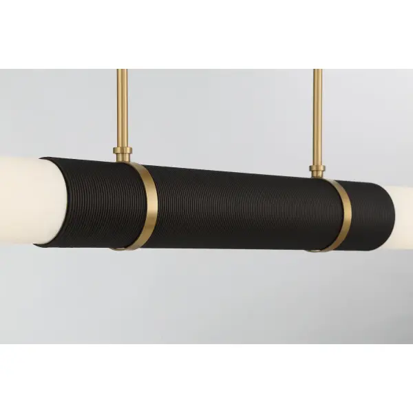 Linthor 64" LED Linear Chandelier in Legacy Brass - Image 6