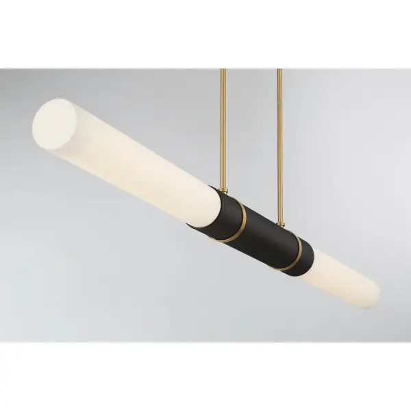 Linthor 64" LED Linear Chandelier in Legacy Brass - Image 7