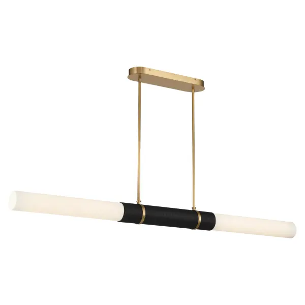 Linthor 64" LED Linear Chandelier in Legacy Brass - Image 8