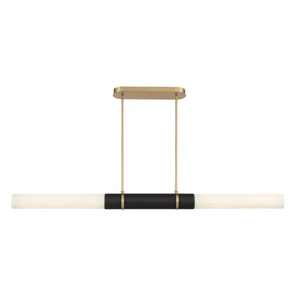 Linthor 64" LED Linear Chandelier in Legacy Brass - Image 9