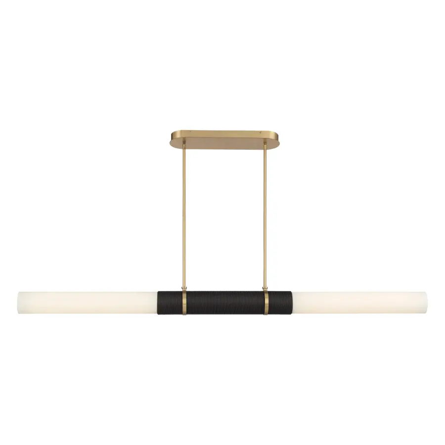 Linthor 64" LED Linear Chandelier in Legacy Brass - Image 9