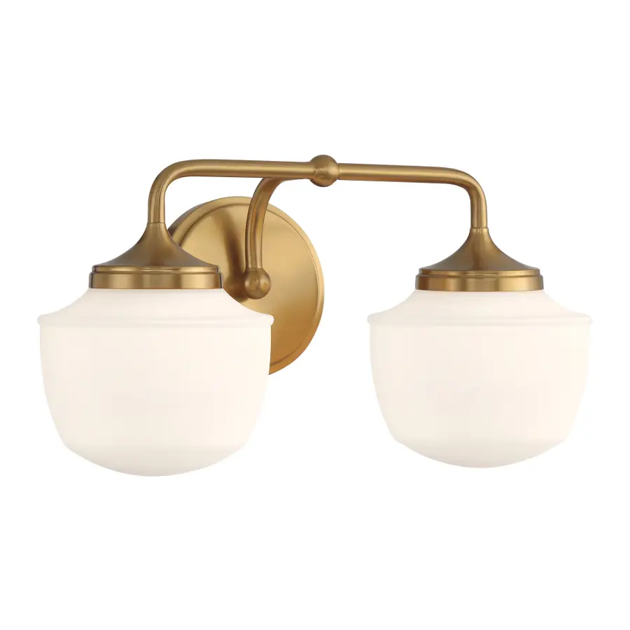 Cornwell 2-Light Bath Vanity in Aged Brass - Image 2