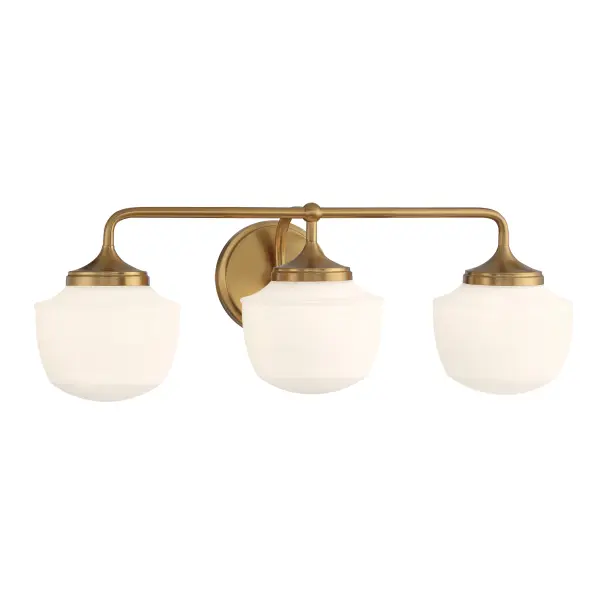 Cornwell 3-Light Bath Vanity in Aged Brass - Image 4