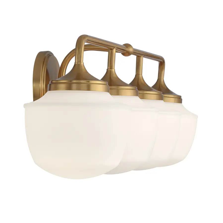 Cornwell 4-Light Bath Vanity in Aged Brass - Image 2