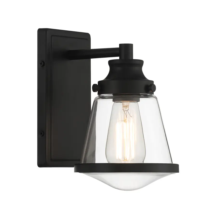 Mannsdale 1-Light Bath Vanity in Coal Black - Image 1