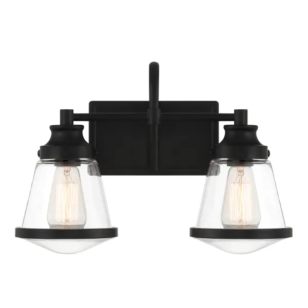 Mannsdale 2-Light Bath Vanity in Coal Black - Image 5