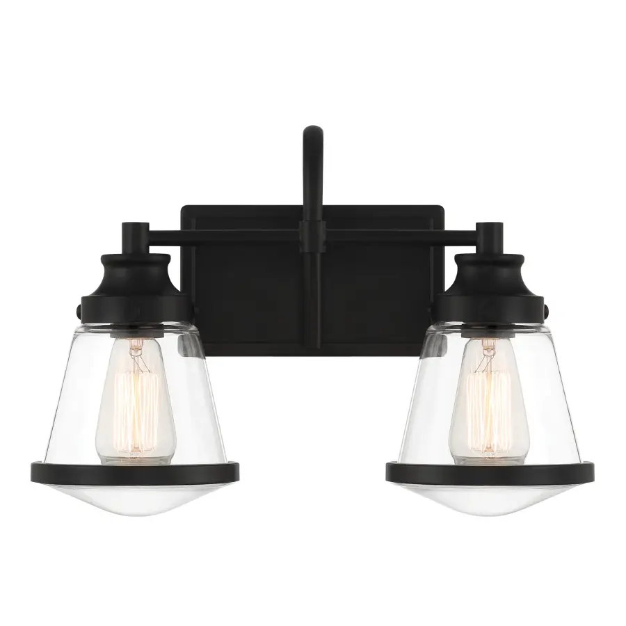 Mannsdale 2-Light Bath Vanity in Coal Black - Image 5