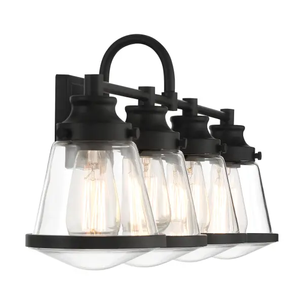Mannsdale 4-Light Bath Vanity in Coal Black - Image 3