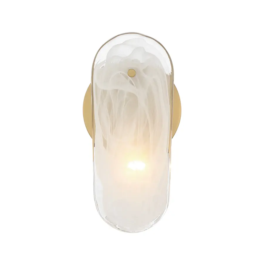 Oldmill 9.75" Legacy Brass Wall Sconce with Alabaster Glass - Image 6